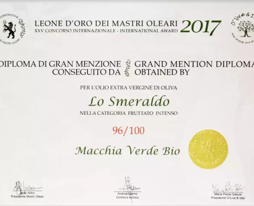Pris på olivolja leone d'oro 2